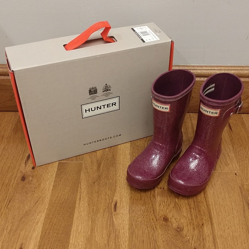 Hunter boots toddler size 10